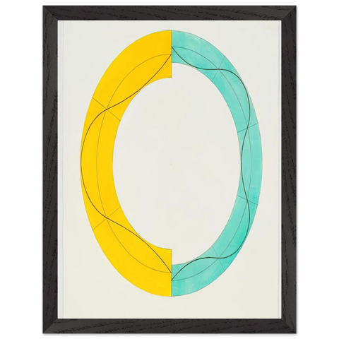 SPLIT RING IMAGE 2008 by Robert Mangold — Framed art print at Zephyeer
