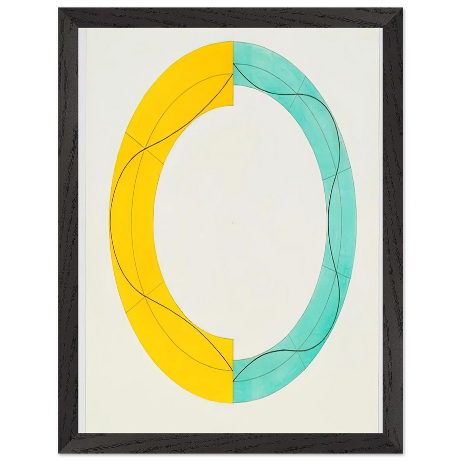 SPLIT RING IMAGE 2008 by Robert Mangold — Framed art print at Zephyeer