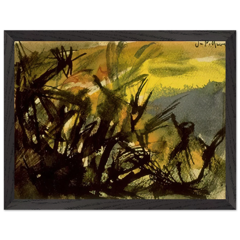 Conversation by Jean-Paul Riopelle — Framed art print at Zephyeer