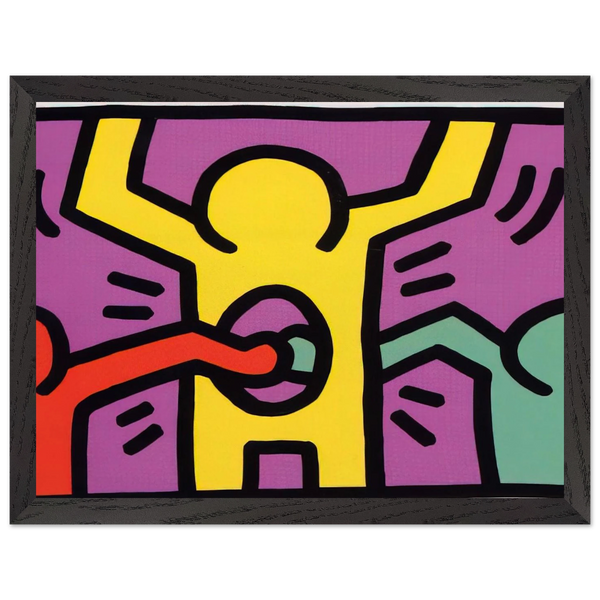 POP SHOP 1 1987 by Keith Haring — Framed art print at Zephyeer