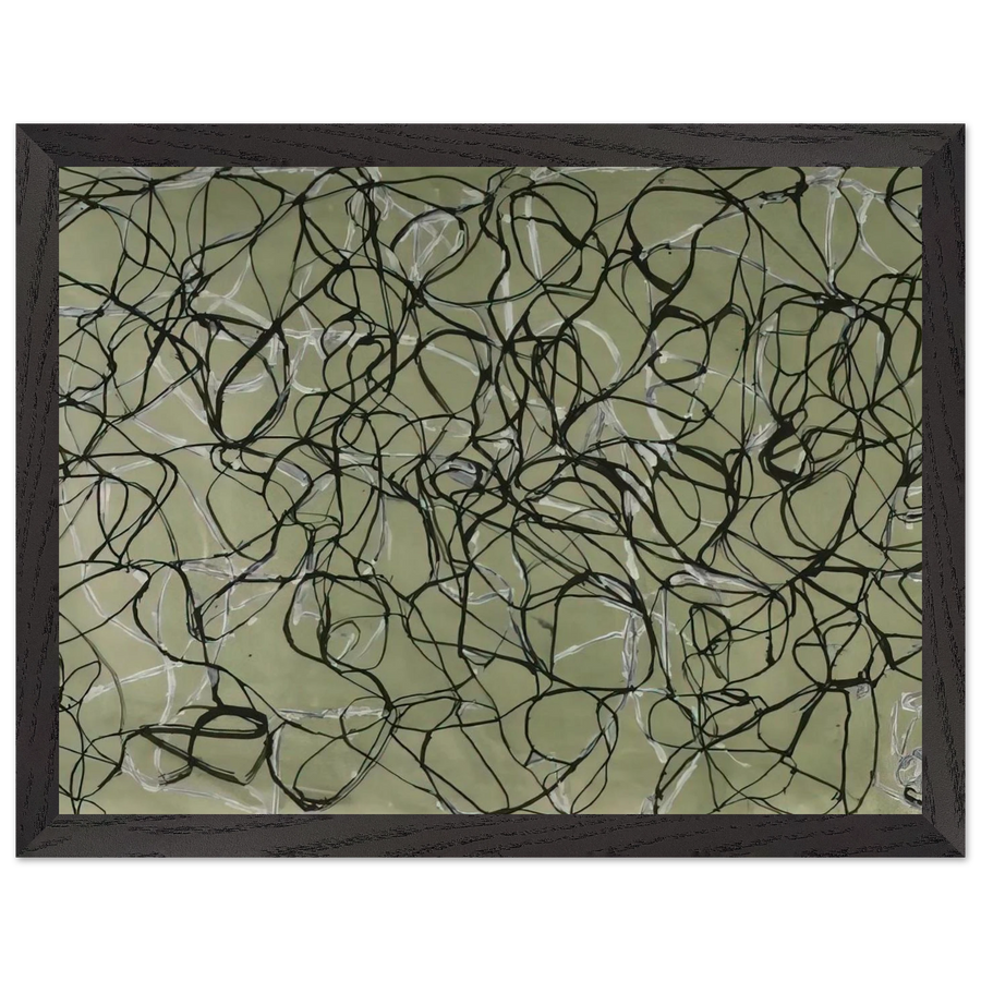 Bridge Study - 1991 by Brice Marden — Framed art print at Zephyeer