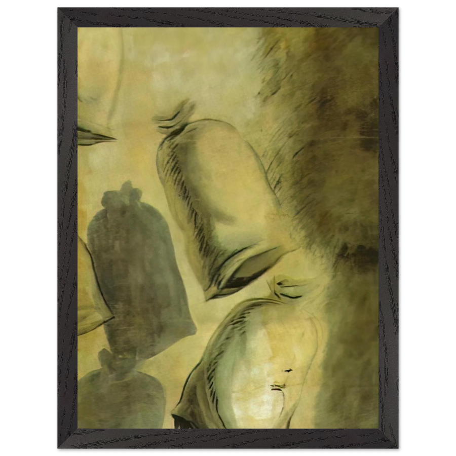 SET DESIGN FOR THE BALLET LOS SACOS DEL MOLINERO 1 by Salvador Dali — Framed art print at Zephyeer