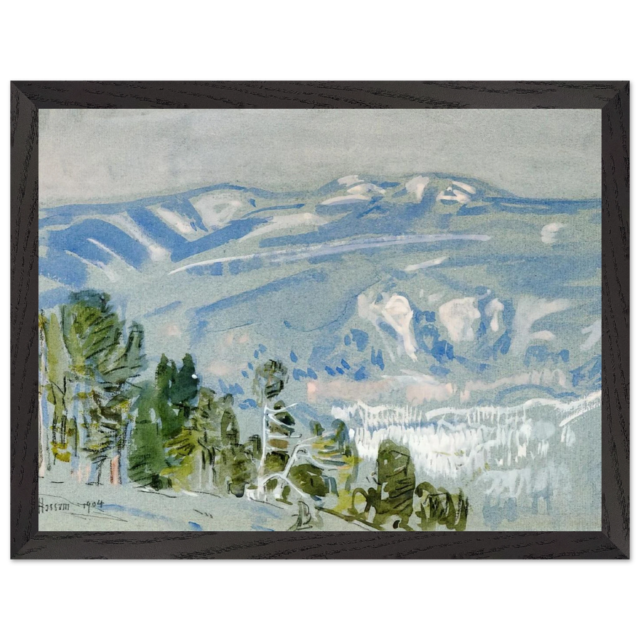 Looking towards Mount Adams from Mount Hood by Childe Hassam — Framed art print at Zephyeer
