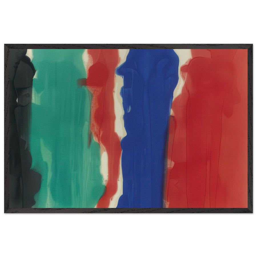 Addition VII (1958) by Morris Louis, framed poster