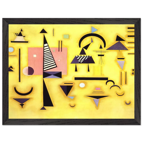 DECISIVE PINK 1932 by Wassily Kandinsky — Framed art print at Zephyeer