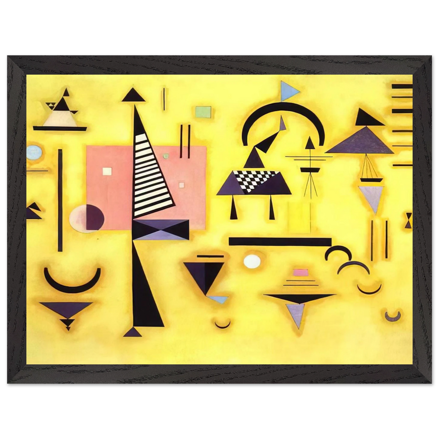 DECISIVE PINK 1932 by Wassily Kandinsky — Framed art print at Zephyeer