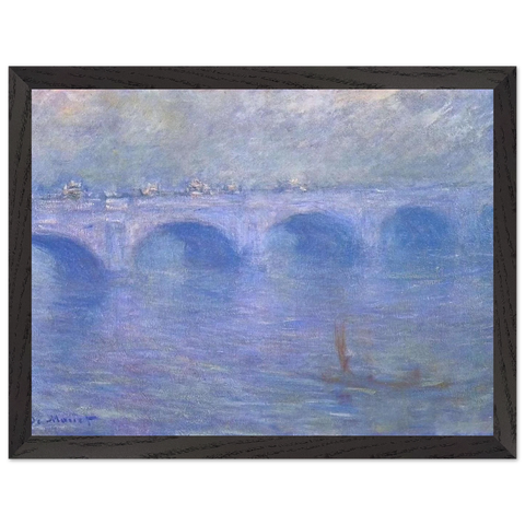 Waterloo Bridge in the Fog by Claude Monet — Framed art print at Zephyeer