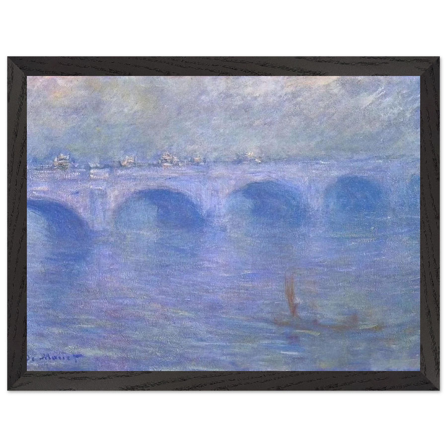 Waterloo Bridge in the Fog by Claude Monet — Framed art print at Zephyeer