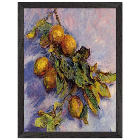 Branch of Lemons by Claude Monet — Framed art print at Zephyeer