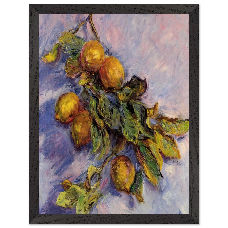 Branch of Lemons by Claude Monet — Framed art print at Zephyeer