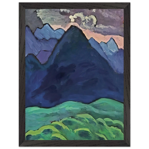 BLAUER KEGELBERG 1930 by Gabriele Munter — Framed art print at Zephyeer