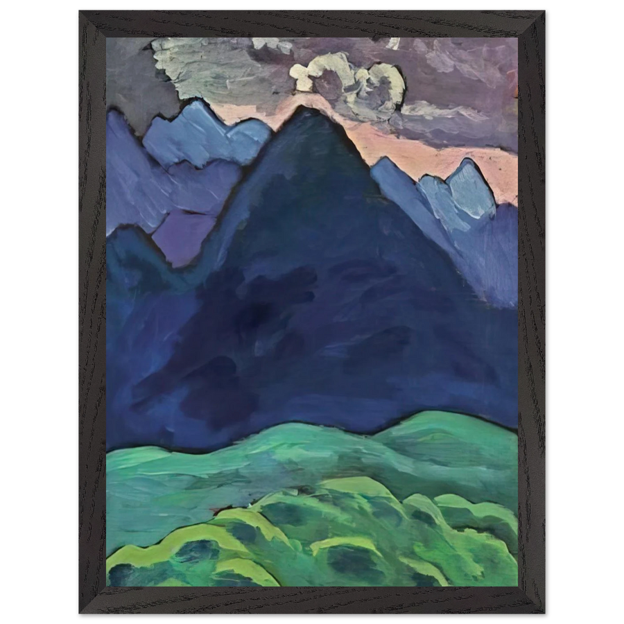 BLAUER KEGELBERG 1930 by Gabriele Munter — Framed art print at Zephyeer