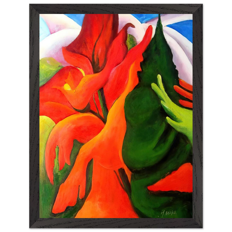 Melting Volcano by Georgia O'Keeffe — Framed art print at Zephyeer