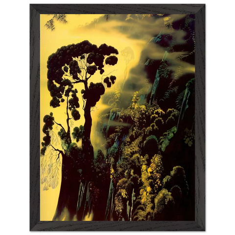 Sunset Silhouette by Eyvind Earle — Framed art print at Zephyeer
