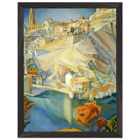 VIEW OF TOLEDO 1912 by Diego Rivera — Framed art print at Zephyeer