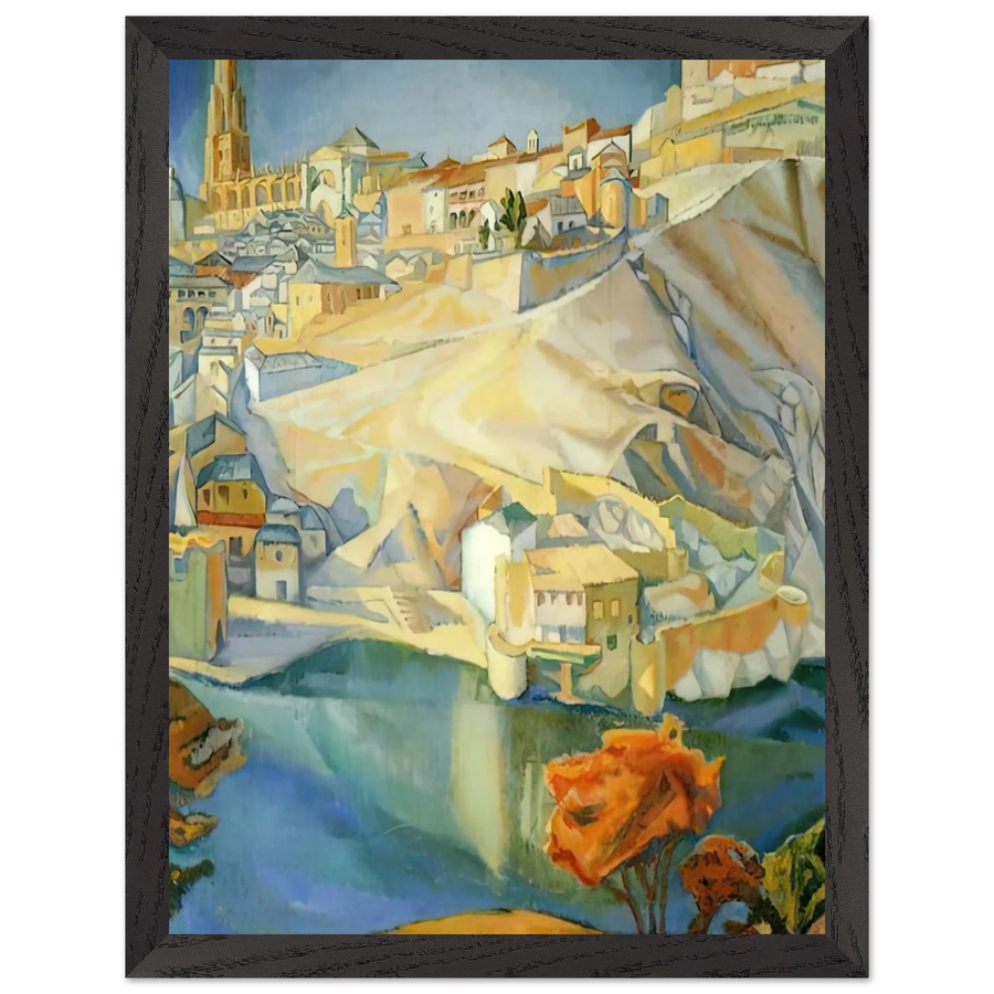 VIEW OF TOLEDO 1912 by Diego Rivera — Framed art print at Zephyeer