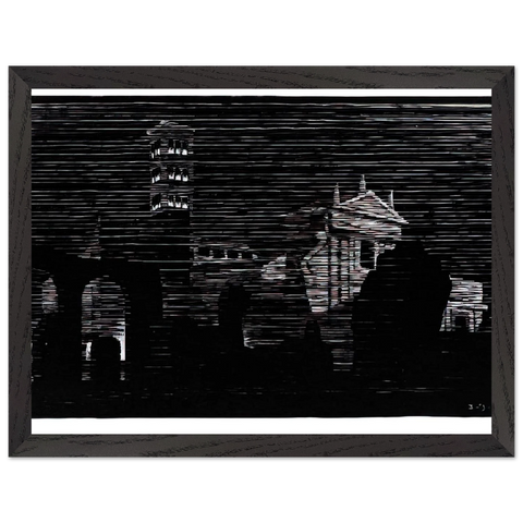 NOCTURNAL ROME 2 by MC Escher — Framed art print at Zephyeer