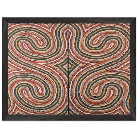 Worm Dreaming - 1999 by Clifford Possum Tjapaltjarri — Framed art print at Zephyeer