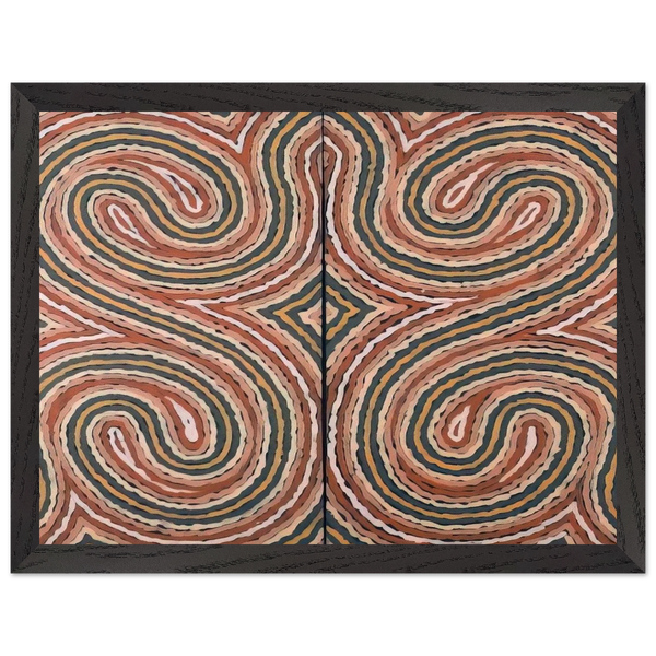 Worm Dreaming - 1999 by Clifford Possum Tjapaltjarri — Framed art print at Zephyeer