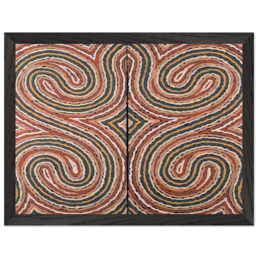 Worm Dreaming - 1999 by Clifford Possum Tjapaltjarri — Framed art print at Zephyeer