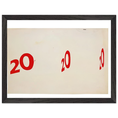 20 20 20 1962 by Edward Ruscha — Framed art print at Zephyeer