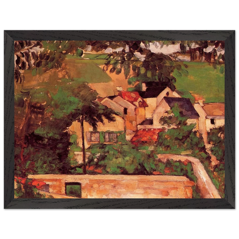 Etude - Paysage a Auvers by Paul Cézanne — Framed art print at Zephyeer