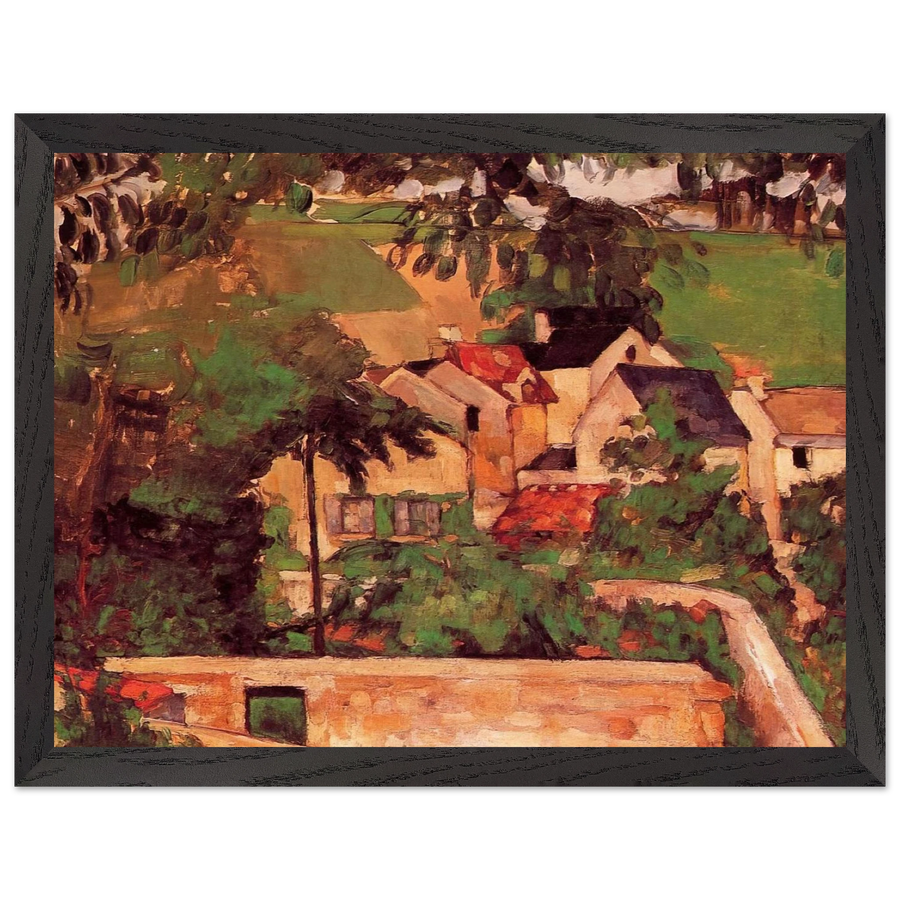 Etude - Paysage a Auvers by Paul Cézanne — Framed art print at Zephyeer
