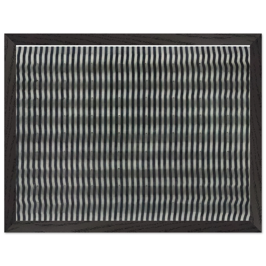 Untitled Striped Surface - 1961 by Enrico Castellani — Framed art print at Zephyeer