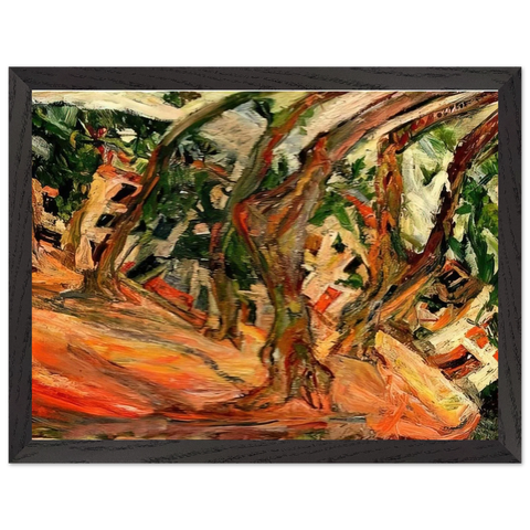 PLANE TREES AT CERET 1920 by Chaim Soutine — Framed art print at Zephyeer