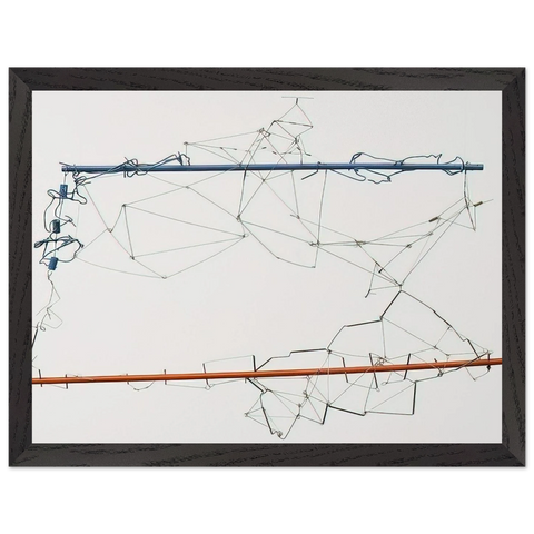 Drawing without Paper 8425 and 8426 - 1984 by Gego — Framed art print at Zephyeer