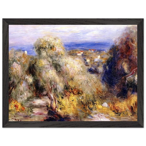 View of Cannet by Pierre-Auguste Renoir — Framed art print at Zephyeer