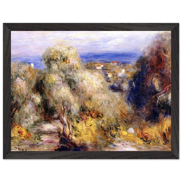 View of Cannet by Pierre-Auguste Renoir — Framed art print at Zephyeer