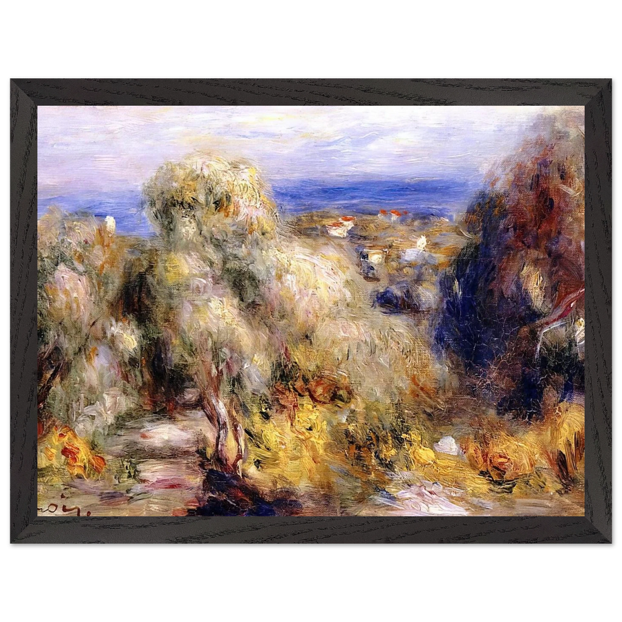 View of Cannet by Pierre-Auguste Renoir — Framed art print at Zephyeer