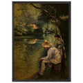 ANGLING 1878 by Gustave Caillebotte — Framed art print at Zephyeer