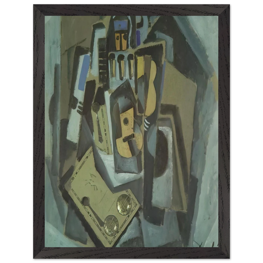 PIERROT AND GUITAR by Salvador Dali — Framed art print at Zephyeer
