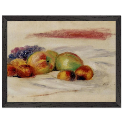 Apples and Grapes by Pierre-Auguste Renoir — Framed art print at Zephyeer