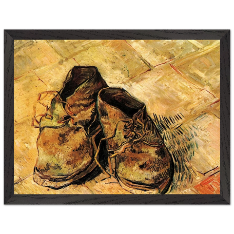 A Pair of Shoes by Vincent van Gogh — Framed art print at Zephyeer