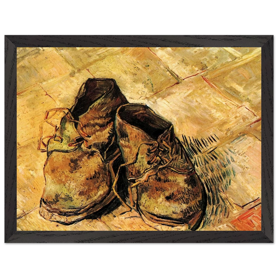 A Pair of Shoes by Vincent van Gogh — Framed art print at Zephyeer