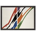 Alpha Epsilon (1960) by Morris Louis, framed poster, view 3