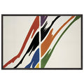 Alpha Epsilon (1960) by Morris Louis, framed poster