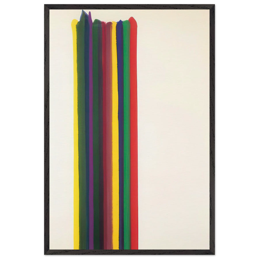 Alphard (1961) by Morris Louis, framed poster