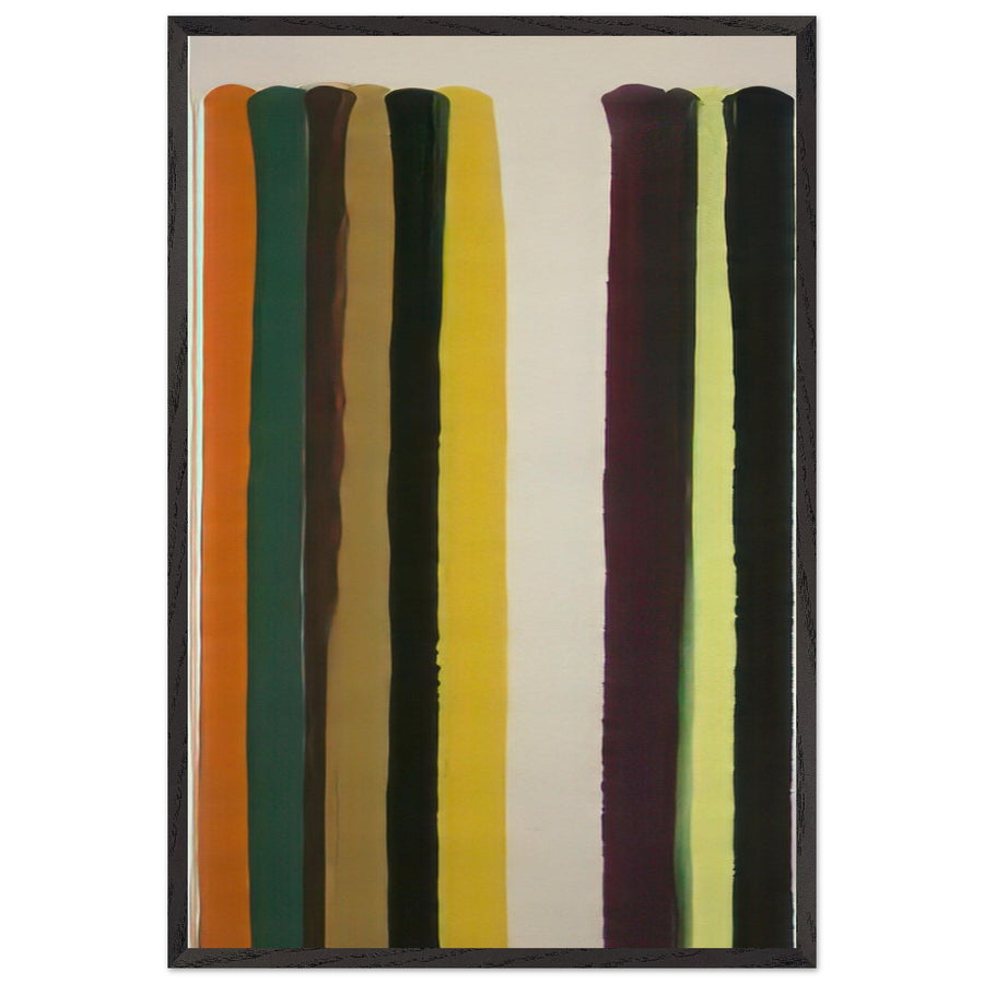 Apogee (1962) by Morris Louis, framed poster