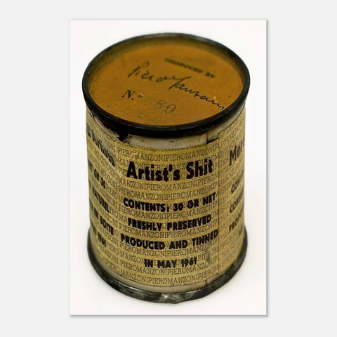 Artist's Shit by Piero Manzoni, poster