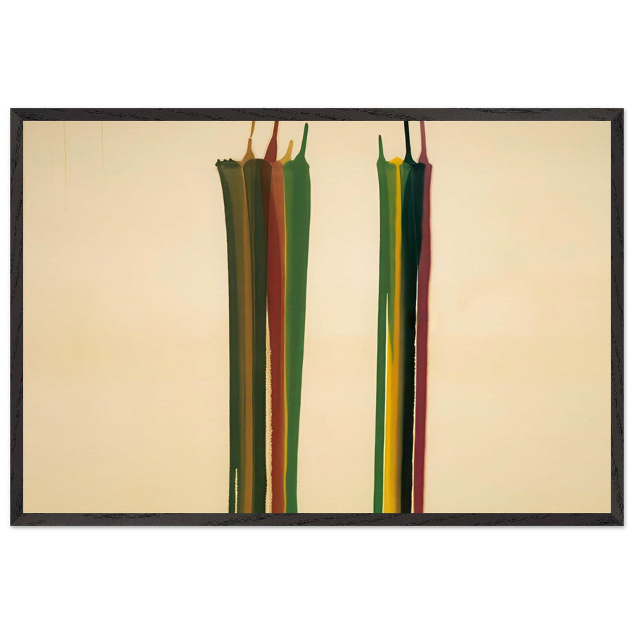 Artwork by Morris Louis, framed poster