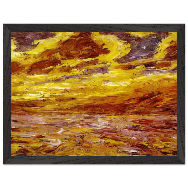 Autumn Sea VII by Emil Nolde, framed poster