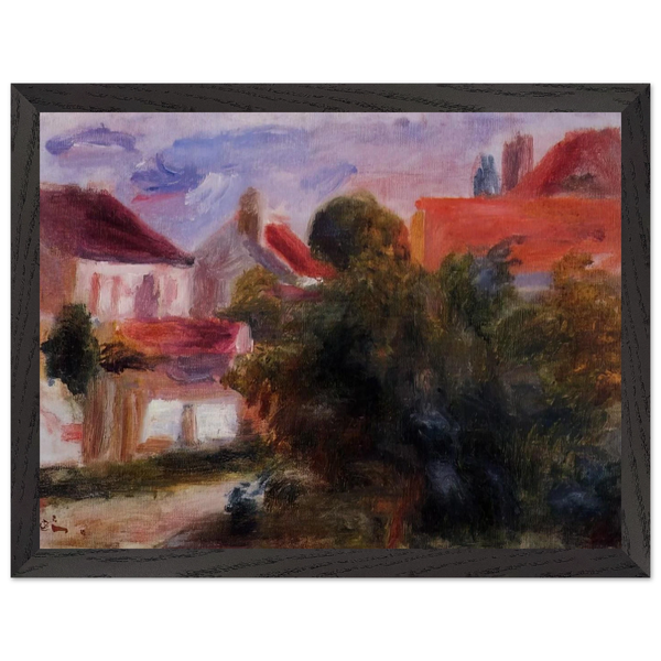 Street in Essoyes by Pierre-Auguste Renoir — Framed art print at Zephyeer
