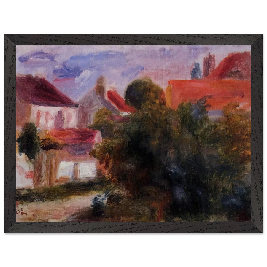 Street in Essoyes by Pierre-Auguste Renoir — Framed art print at Zephyeer