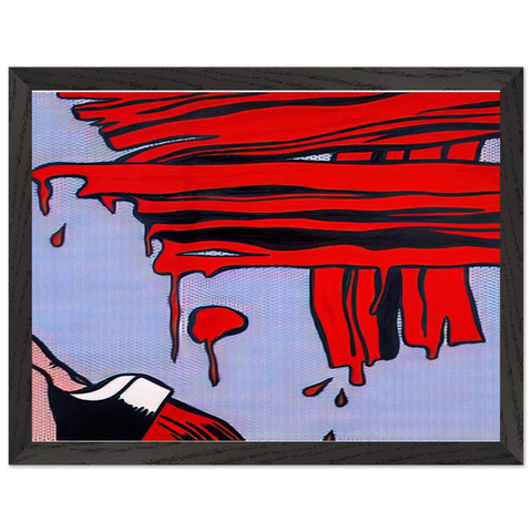 BRUSHSTROKES 1965 by Roy Lichtenstein — Framed art print at Zephyeer