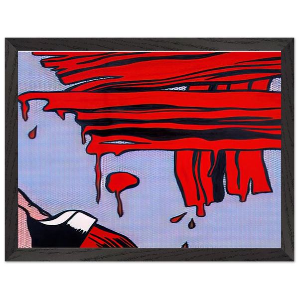 BRUSHSTROKES 1965 by Roy Lichtenstein — Framed art print at Zephyeer