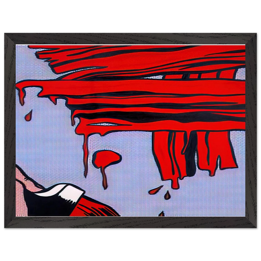 BRUSHSTROKES 1965 by Roy Lichtenstein — Framed art print at Zephyeer